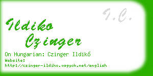 ildiko czinger business card